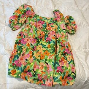 Women’s Floral Puff Sleeve Dress